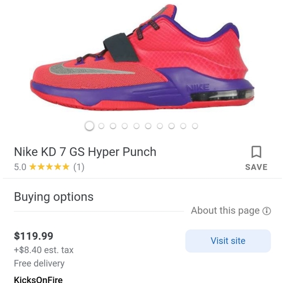 ๐ฅ Nike KD 7GS Hyper Punch ๐ฅ - Picture 7 of 8